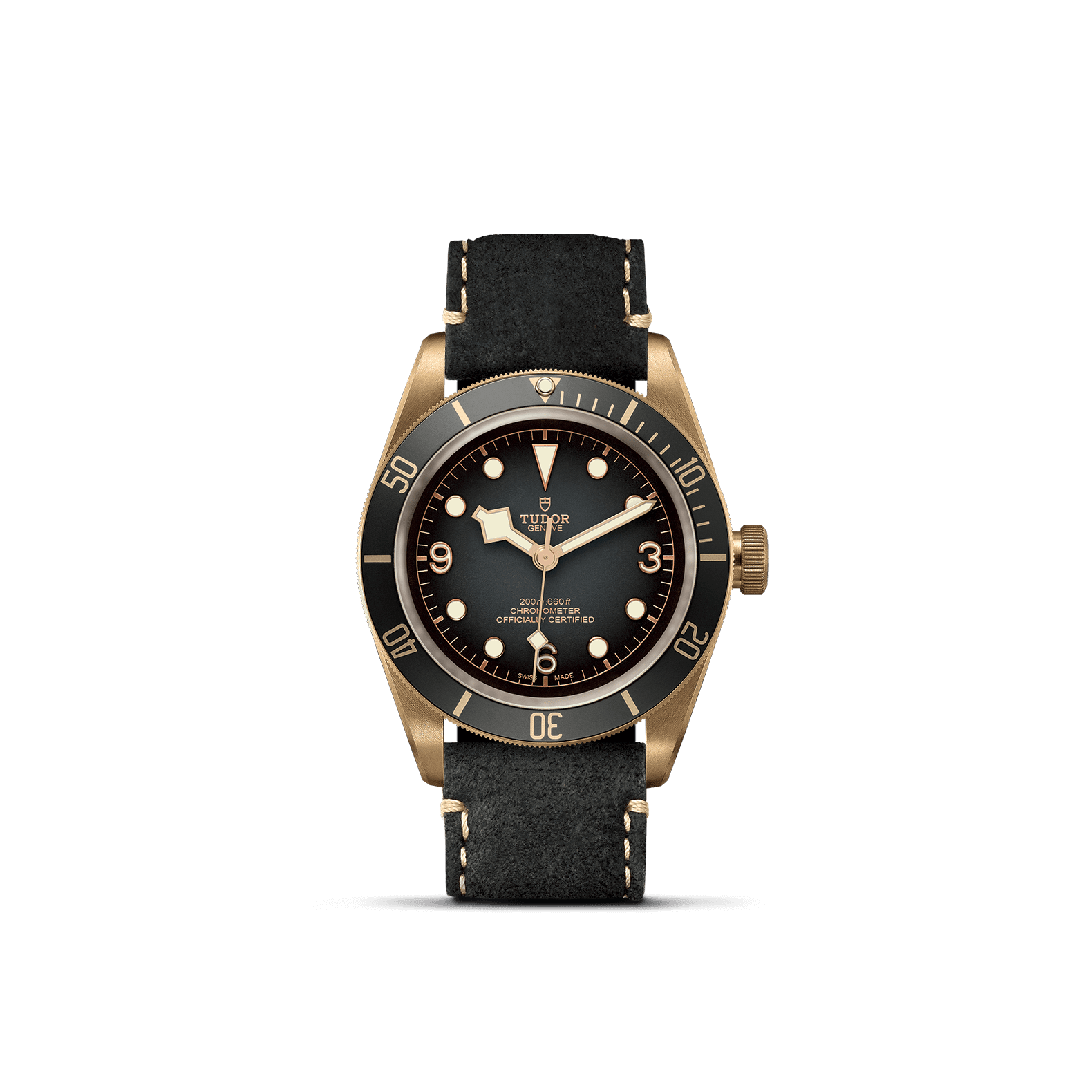 【ギャラ有】TUDOR　チューダー　チュードル　ブラックベイ　ブロンズ　M79250BA-0001　自動巻き　ヌバックレザー　ゴールド　ブラック　メンズ　腕時計松前R56号店